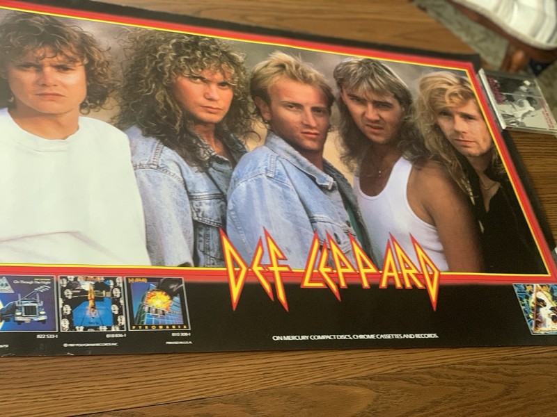 Def Leppard 1987 Hysteria Promo Poster #2 Elliot Collen Savage Allen Clark