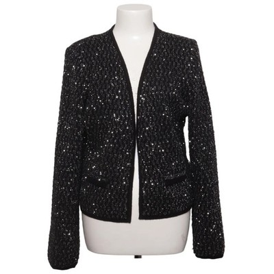 Liu Jo, Strickjacke, Damen, Größe: XL, Schwarz/Silber #Otl