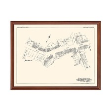 Old Map of Northampton, MA 1929 - Vintage Northampton Massac