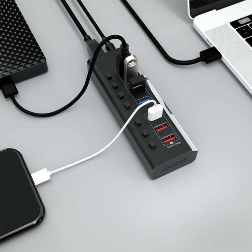USB 3.1 USB-C Type-C HUB to USB 3.0 Fasting Charging Thunderbolt Powered Adapter - Picture 7 of 11