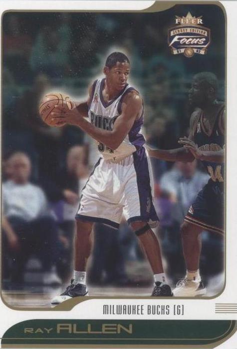 2001-02 Fleer Focus Jersey Edition - Ray Allen #91 - 1 of 2