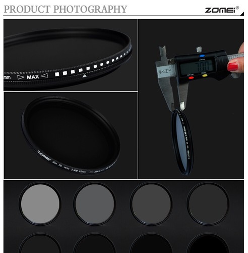 Adjustable Variable ND ND2-400 Filter Zomei 40.5 mm Neutral Density Fader Filter - Picture 7 of 12
