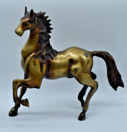 Antique Copper Bronze Art Sculpture FengShui Auspicious Success Animal horse - Picture 2 of 7