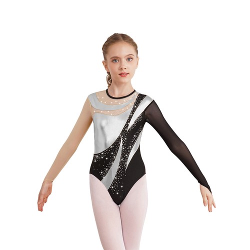 Body ginnastica ragazza/donna manica lunga body danza unitard biketard - Foto 62 di 102