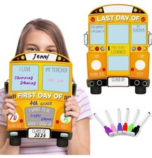 First/Last Day of School Board My First Day Sign Chalk Reusable for Kids Bus