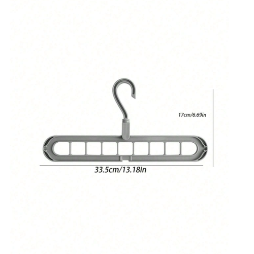 Plastic 9 Hole Hanger With Rotatable Magic Multifunctional Storage Rack - NEW - Picture 2 of 4