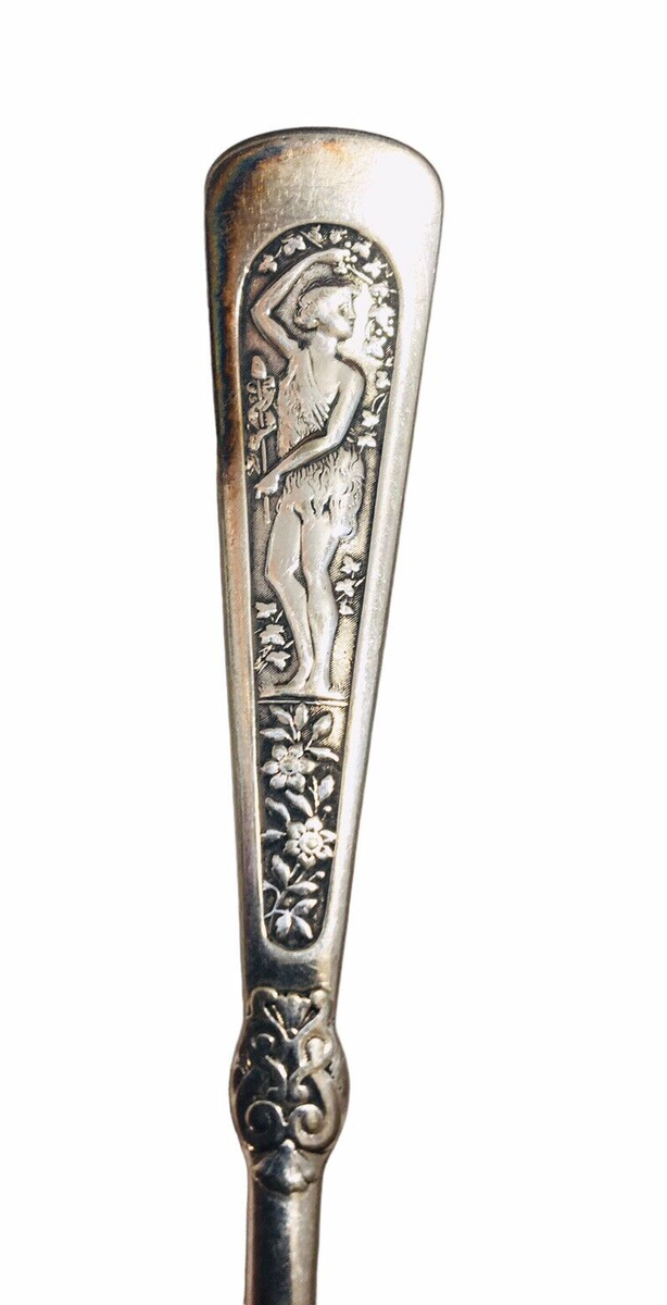 Antique 1847 ROGERS BROS Woman Arcadian Silver Plate Dinner Fork