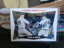 2020 Topps Archives 1960 Combo Cards #60CC-JT Aaron Judge/Gleyber Torres Yankees