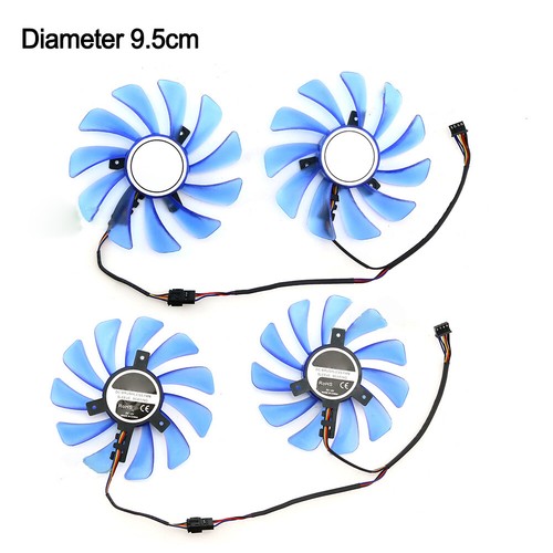 95mm FDC10U12S9-C For HIS RX5700XT 8GB Blue/Pink Army Graphics Card Cooling fan - Picture 4 of 6