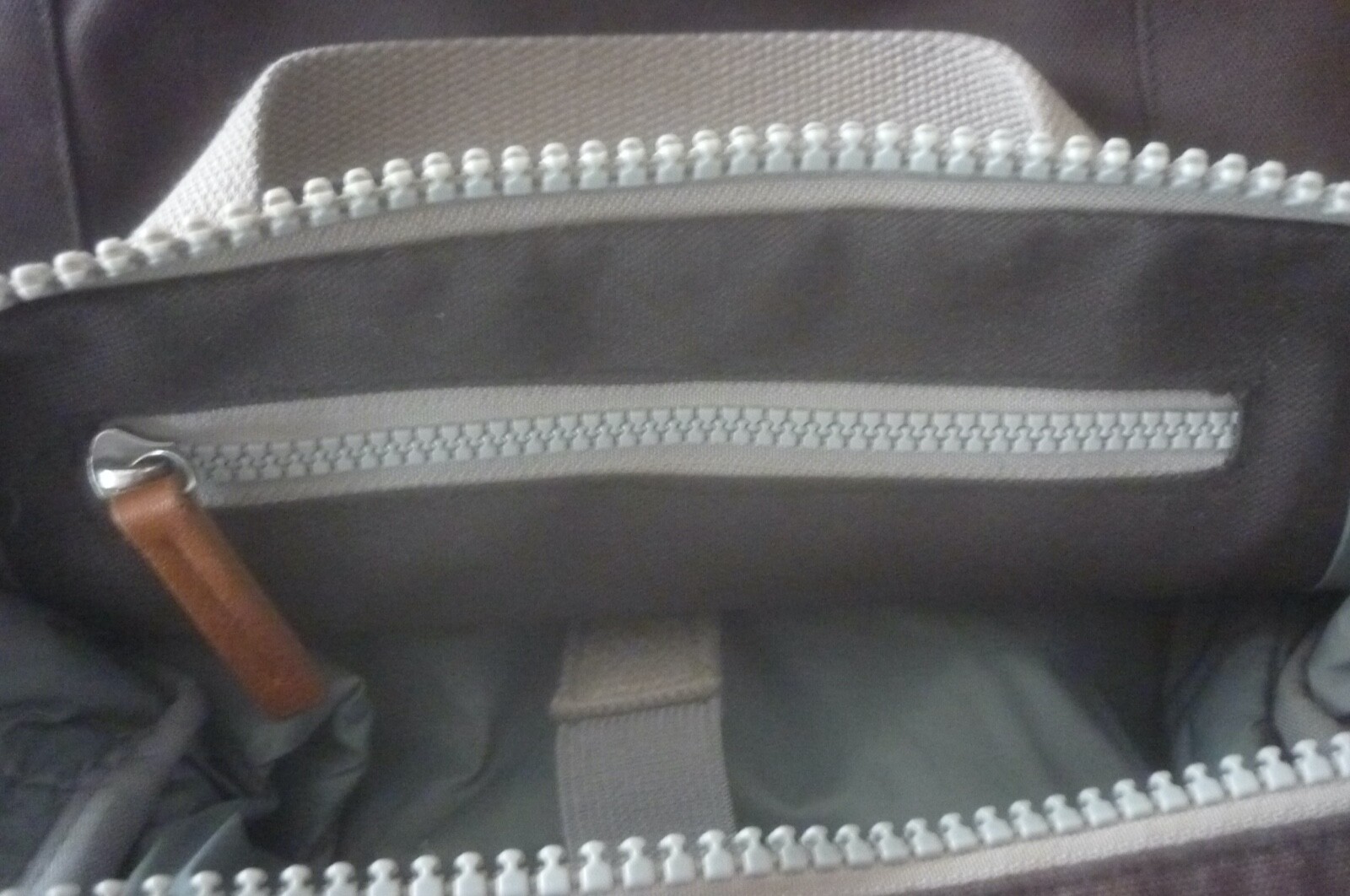 Brown lined ROKA backpack size medium eBay