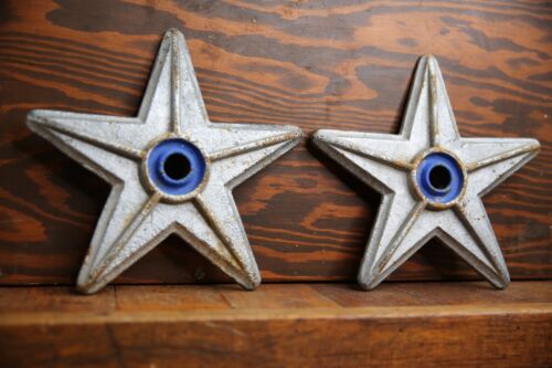 Antique Cast Iron Architectural Salvage Building Anchor Stars Finial industrial - Afbeelding 1 van 7