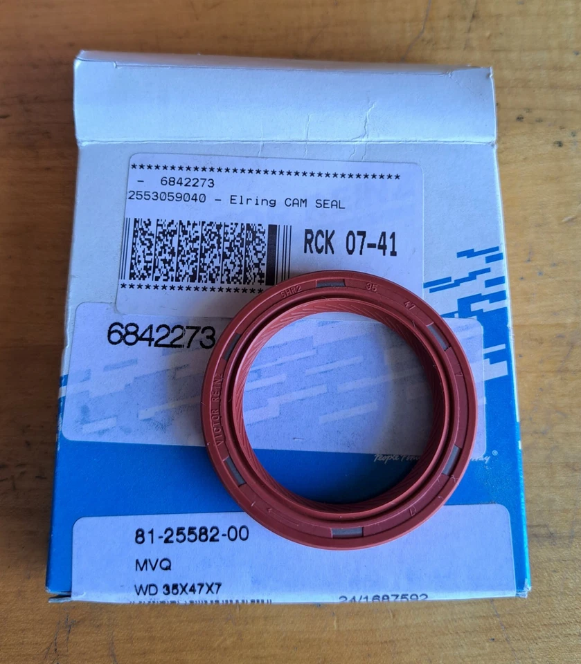 Sello árbol de levas delantero Volvo 850 960 C30 C70 S40 V50 XC70 Victor Reinz 6842273 Foto 2 de 2