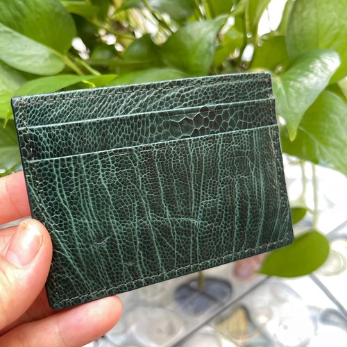 GENUINE OSTRICH LEATHER SKIN CREDIT CARD HOLDER/ WALLET CARD HOLDER FOR MEN - Picture 4 of 13