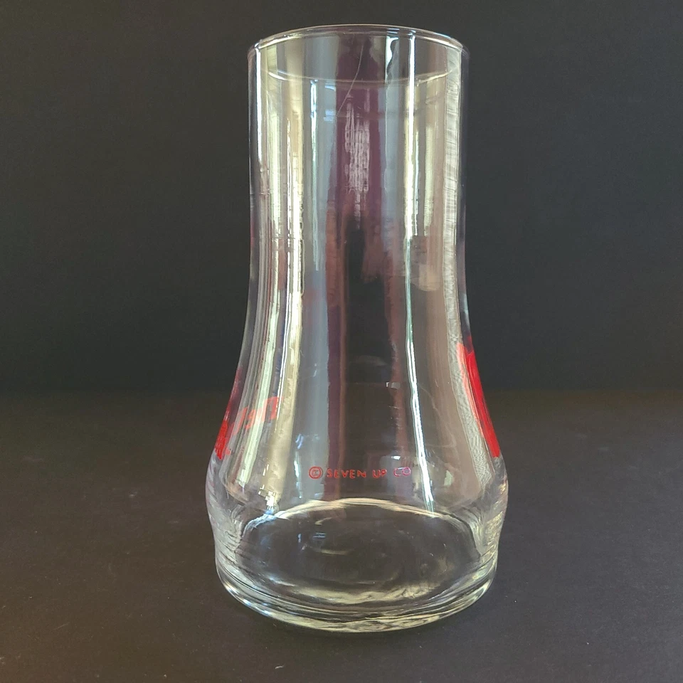 Vintage 7-Up The Uncola Glass Upside Down Retro Cup Tumbler Soda Pop - Image 4 of 4