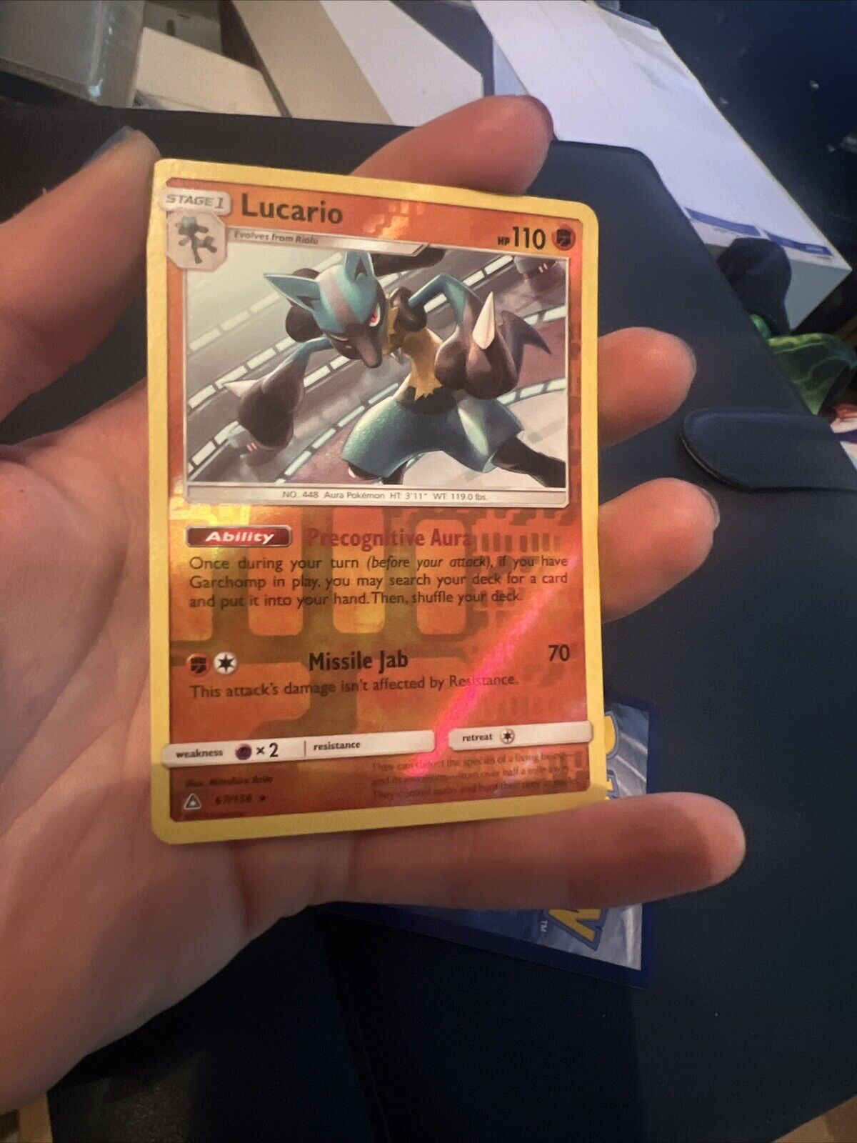 Mavin  Shiny Lucario SV22/SV94 Shiny Vault - Hidden Fates - English  Pokemon Card - NM