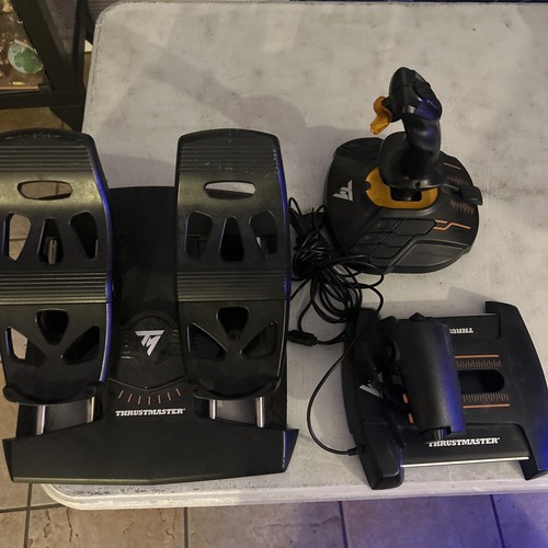 Thrustmaster T.16000M stick, throttle and pedal set.