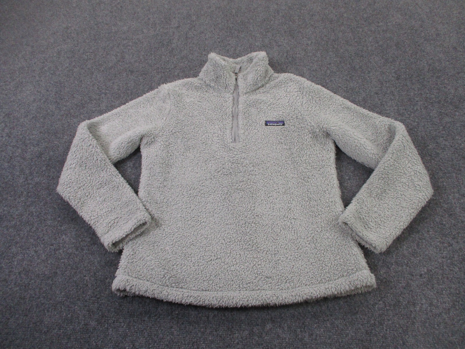 Patagonia Jacket Womens M Gray Fuzzy Fleece Sweater Los Gatos Outdoors Adult