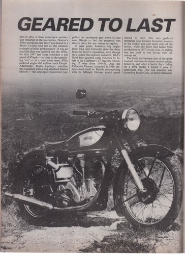 Motorrad 500 ccm Norton International 1951 Sammlung