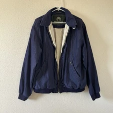 WEATHERPROOF VTG Men’s Jacket Large Blue Full Zip Flawed Sporty Gorp Casual