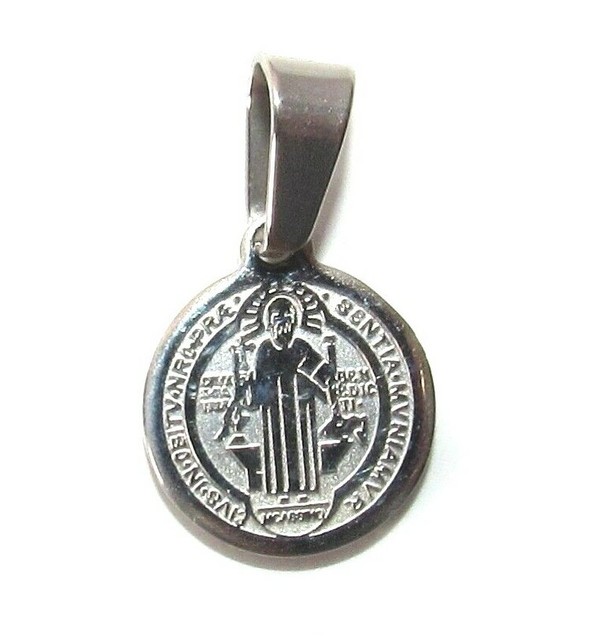 EIVS IN OBITV NRO PRAE SENTIA MVNIAMVR St. Benedict Medallion Charm