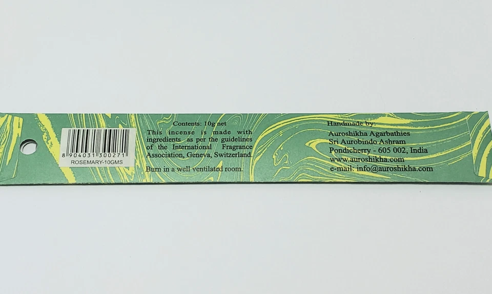 Auroshikha Rosemary Incense 10 gram - Imagem 2 de 2