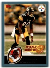 2003 Topps Plaxico Burress Pittsburgh Steelers #300