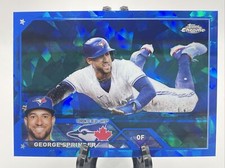 George Springer 2023 Topps Chrome Sapphire Card  #414