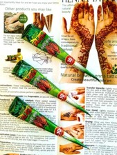3x Art Paint Mehandi Ink Natural Herbal Henna Cones Temporary kit Tattoo Body