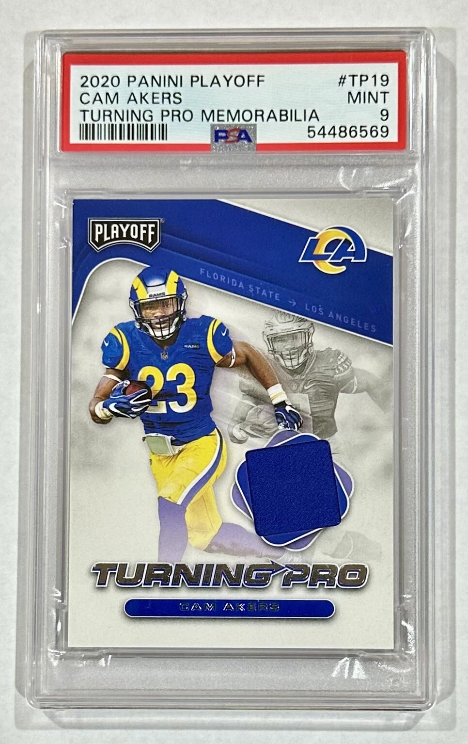 Cam Akers Panini Playoff Turning Pro Memorabilia #TP19 Base