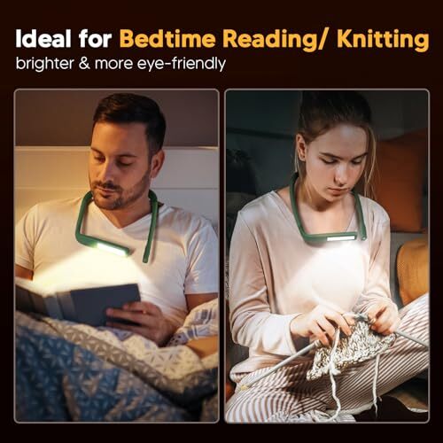 Neck Reading Light, Book Light for Reading in Bed, Eye-friendly Wide Reading - Bild 5 von 7