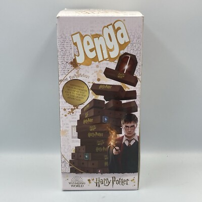 Custom Harry Potter Jenga Stacking Game Wizarding World Hardwood 2021 Genuine