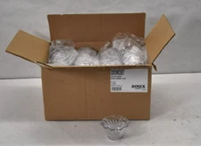 Lot of 96 Dinex Tulip Turnbury Swirl Bowls 5 oz Clear Ice Cream Cups DXSWC507