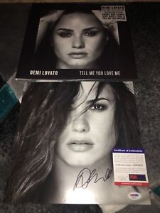 Demi Lovato Signed Tell Me You Love Me 12x12 Insert With Brand New Vinyl Psa Ebay