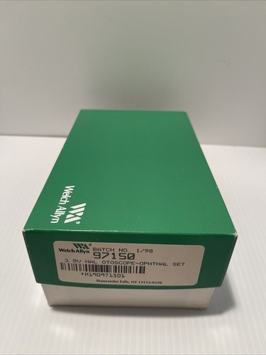 Welch Allyn 3.5V Set w/ 20000 Otoscope Ophthalmoscope Plugin Handle (E)