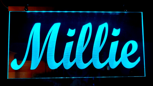 Personalised led night light name light up sign bar custom home kids bedroom - Picture 7 of 7