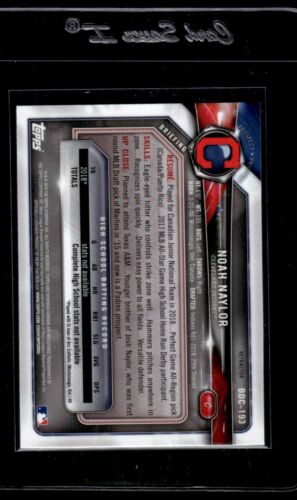 2018 BOWMAN DRAFT CHROME #BDC-193 REFRACTOR NOAH NAYLOR - Picture 2 of 2