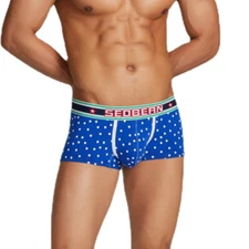 Mens Underwear Boxers Printed Men's Panties Men's Shorts Low-Rise U Convex Pouch