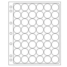 6 Lighthouse Grande Encap Pages For 24-25mm Round / Airtite A Coin Capsules