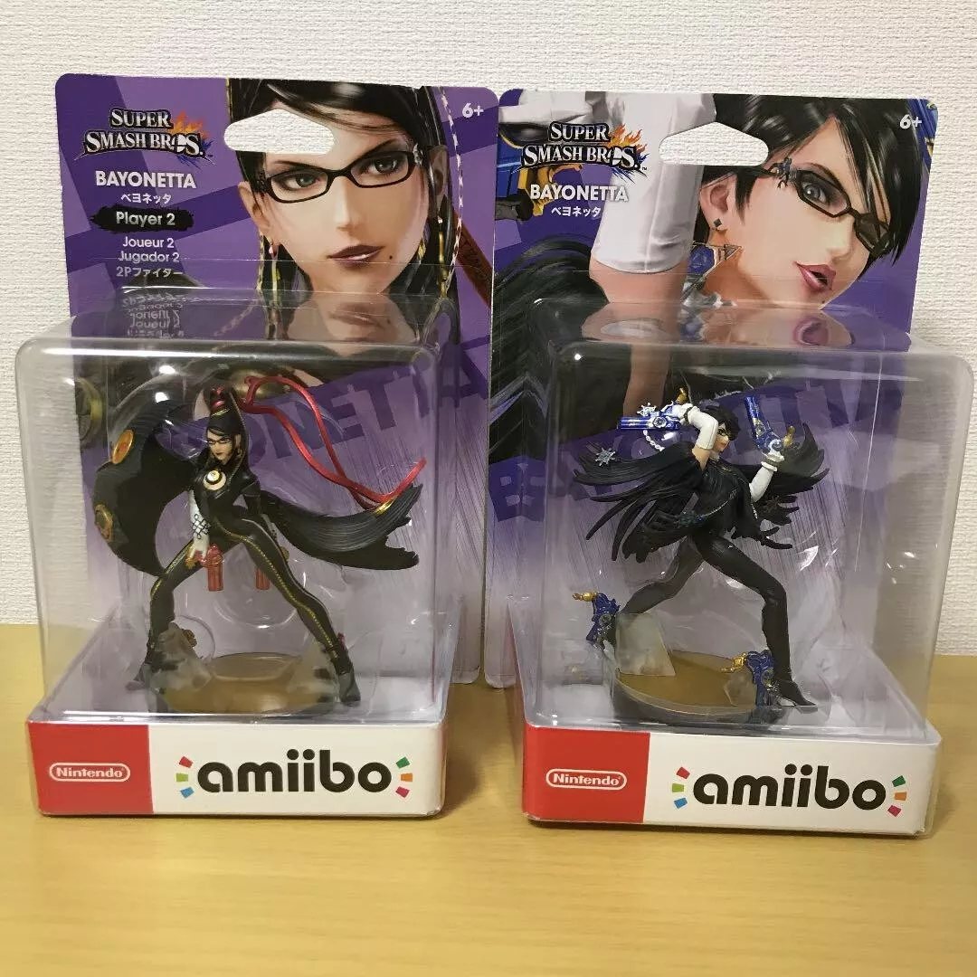 Amiibo Bayonetta Player 1 and Player 2 SET Super Smash Brothers