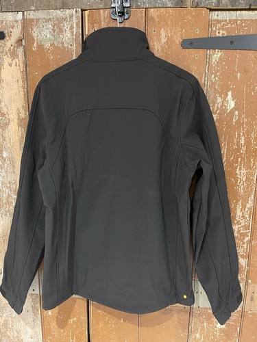 Chaqueta Abrigo JCB Trade SoftShell Forrada de Vellón Negro Bolsillos con Cremallera Pequeña - Imagen 16 de 19
