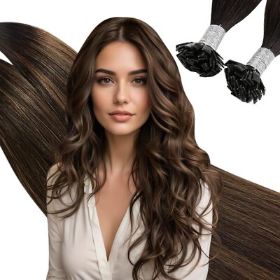 FLAT - Tip Extensions-Echthaarverlaengerung Echthaar 40 - 80cm 50/100 Strähnen