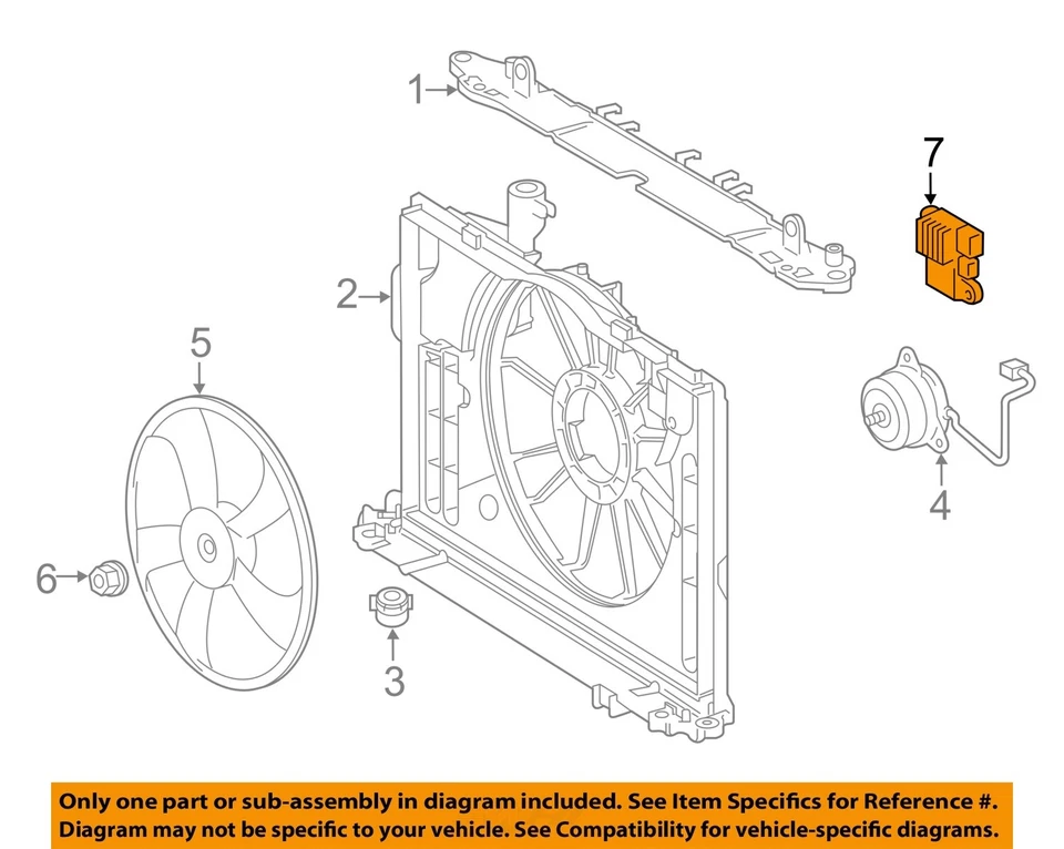 Used Cooling Module fits: 2009 Toyota Matrix Cooling Fan core support Grade A Foto 3 de 4