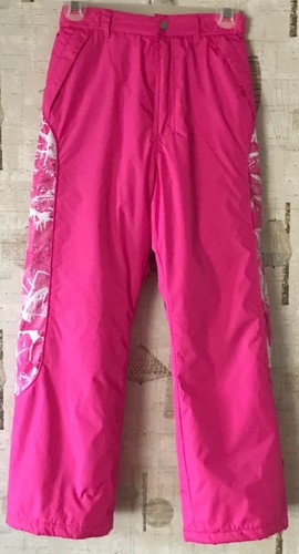 Athletech Girl’s Winter Sports Snow Ski Outerwear Pants Pink/White Size L 10/12 - 第 2/11 張圖片