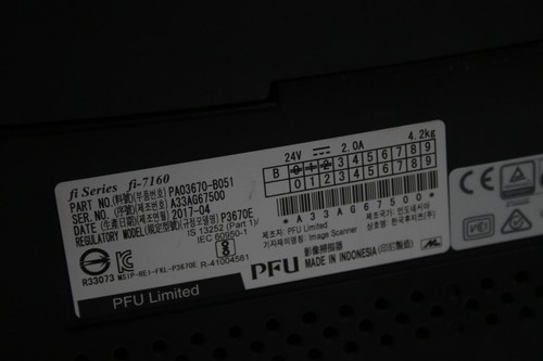 Occasion, testé OK : Scanner Fujitsu FI-7160 avec son alimentation et cable USB - Photo 13/21