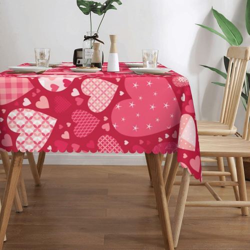 Mother'S Day Rectangle Tablecloth Waterproof Stain Resistant Polyester Table Clo - Picture 4 of 9
