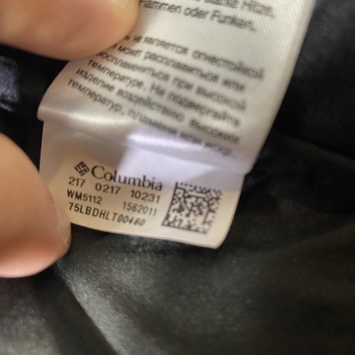 Chaqueta Columbia Frost Fighter para Hombres XL Negra Puffer Aislada Bolsillos con Cremallera Completa - Imagen 9 de 10