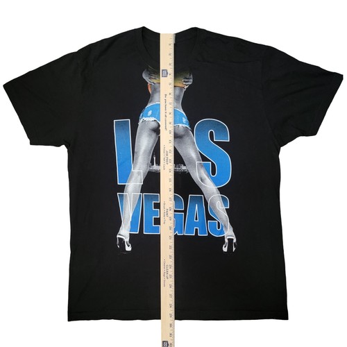 Las Vegas Cityscape Legs Graphic T-Shirt Herren XL schwarz 100% Baumwolle LE - Bild 2 von 4
