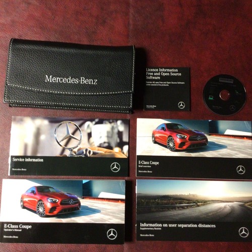 2022 MERCEDES E CLASS COUPE OWNERS MANUAL BOOKS MAINT NAV REF DISC GUIDE CASE