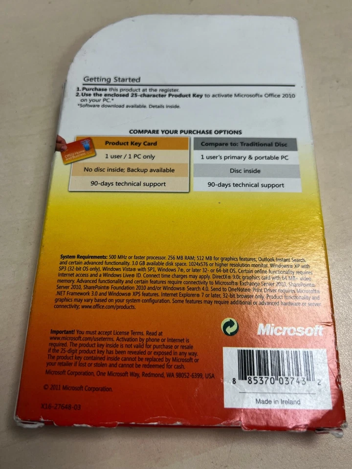 Microsoft Office 2010 Home and Business License Card PC Activation - Image 4 of 4