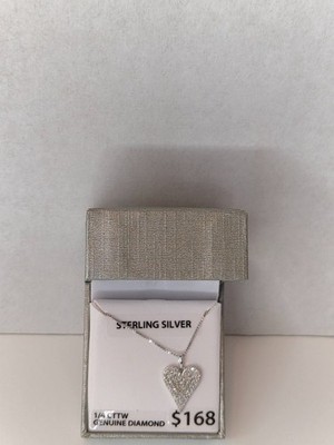 1/4 Carat T.W. Brilliance Fine Jewelry Diamond Heart Pendant in Sterling Silver